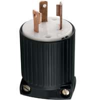 Eaton Wiring Devices L530P Twistlock Electrical Plug, 125 V, 30 A, Thermoplastic