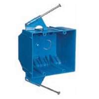 Carlon B232A-UPC Outlet Box, Clamp Cable Entry, Captive Nail Mounting, PVC