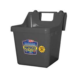 FORTEX-FORTIFLEX 1301601 Heavy-Duty Bucket Feeder, Fortalloy Rubber/Polymer, Black