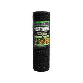 Jackson Wire 12 01 23 29 Poultry Hex Netting, 1 in Mesh, 50 ft L, 24 in W, 20 ga