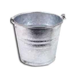 Behrens 1212GS Pail, 12 qt Capacity, Round, Galvanized Steel