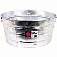 Behrens 3GS Wash Tub, 17 gal Capacity, Galvanized Steel