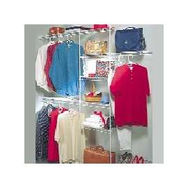 ClosetMaid 1608 Closet, Deluxe Organizer Kit, Steel, White, Vinyl-Coated