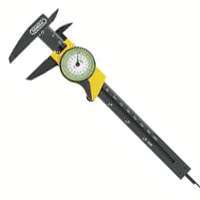 GENERAL 142 Dial Caliper, 1-1/2 in Jaw, SAE, 0 to 6 in, Plastic