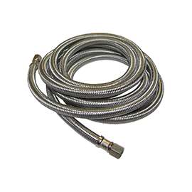 Plumb Pak PP25529 Icemaker Connector, 1/4 in Compression, Stainless Steel