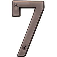 HY-KO Prestige BR-42OWB/7 House Number, Character 7, 4 in H Character, Bronze Character