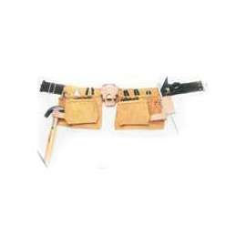 CLC Tool Works I427X Tool Apron, 29 to 46 in Waist, 12-Pocket, Suede Leather, Brown