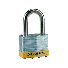 Master Lock 5DLF Keyed Padlock, 2 in W Body, 1-1/2 in H Shackle, Steel