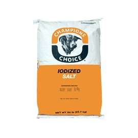 Cargill Champion's Choice 110010600 Livestock Iodized Salt, 50 lb Bag