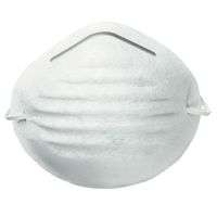 Nuisance Disposable Dust Mask, Nose/Mouth, White, One Size