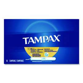 Cardboard Applicator Tampons, Regular, 10/Box