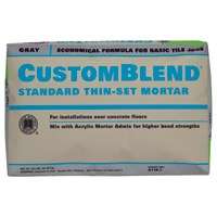 CUSTOM CBTSG50 Thin-Set Mortar, Powder, Gray, 50 lb Bag