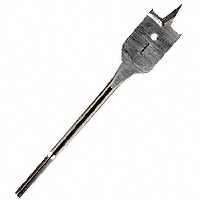 IRWIN 87914 Spade Drill Bit, Flat Flute, Hex Shank, 1/4 in Dia Shank