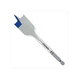 IRWIN 87924 Spade Drill Bit, Flat Flute, Hex Shank, 1/4 in Dia Shank