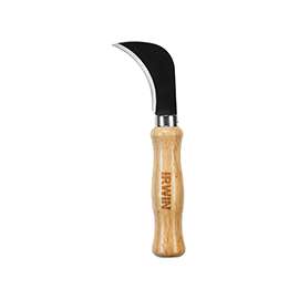 IRWIN 1774108 Utility Knife, 1-1/2 in L Blade, 1-Blade, Smooth Brown Handle