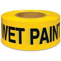 IPG 600WP300 Barricade Tape, Vinyl, Black/Yellow