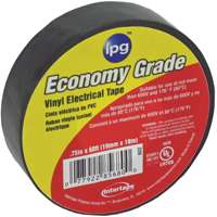 IPG 602 Electrical Tape, 60 ft L, 7 mil Thick, PVC Backing, Black