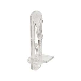 Prime-Line R 7316 Locking Shelf Peg, 1/4 in Dia x 2-1/8 in L x 11/16 in W, Plastic, Clear