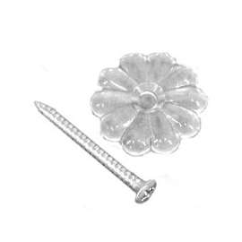 US Hardware D-140B Rosette Button, Plastic, 24 Bag