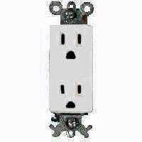 Eaton Wiring Devices 1107W-BOX Duplex Receptacle, 15 A, 2-Pole, 5-15R, White