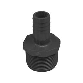 GENOVA 380447 Insert Adapter, 3/4 in Insert x 1-1/4 in MIP, 200 psi, Polypropylene/PVC