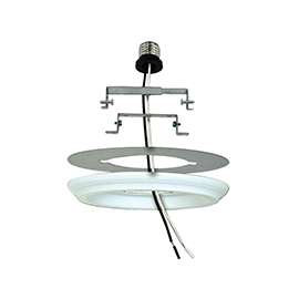 Westinghouse 0101100 Recessed Light Converter, Plastic, White