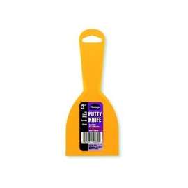 Homax 40-00030 Putty Knife, 3 in W Polystyrene Blade, Yellow Handle