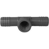 GENOVA 351481 Insert Pipe Tee, 3/4 in Insert x 3/4 in Insert x 1/2 in FIP, 200 psi, Polypropylene/PVC