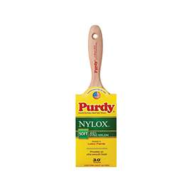 Purdy Nylox Sprig 380230 Trim Brush, 5-5/8 in L Handle, Beaver Tail Handle, Stainless Steel Ferrule