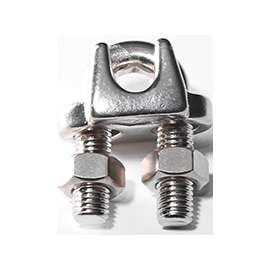 BARON 260S-3/8 Wire Rope Clip, 3/8 in Opening, Stainless Steel