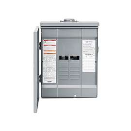 Square D Homeline HOM816L125PRB Load Center, Plug-In Mounting, 125 A, Main Lug Breaker/Load Center, 8-Space