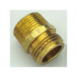 Orbit 53038 Hose to Pipe Adapter, 3/4 in MHT x 3/4 in MNPT x 1/2 in FNPT, Brass