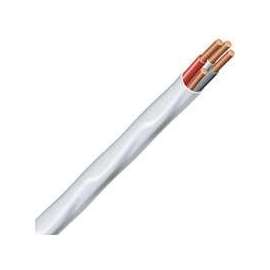 Southwire 14/3NM-WGX50 Type NM-B Sheathed Cable, 14 AWG, 50 ft L, White Nylon Sheath