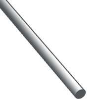 K & S 500 Music Wire, 0.025 in Dia, 36 in L, Steel