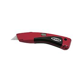 HYDE 42081 Utility Knife, Curved Red Handle