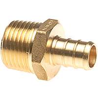 Apollo APXMA3412 Pipe Adapter, 1/2 in PEX, 3/4 in MPT