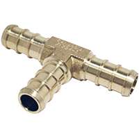 Apollo APXT38 Tube Tee, 3/8 x 3/8 in Run, 3/8 in Branch, PEX x PEX Run Connection, PEX Branch Connection