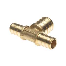 Apollo APXT121234 Tube Tee, 1/2 x 1/2 in Run, 3/4 in Branch, PEX x PEX Run Connection, PEX Branch Connection