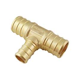 Apollo APXT3434125PK Tube Tee, 3/4 x 3/4 in Run, 1/2 in Branch, PEX x PEX Run Connection, PEX Branch Connection
