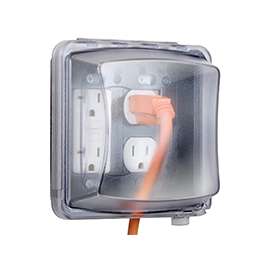 HUBBELL MM2410C Cover, 5-3/4 in L, 5-1/2 in W, Polycarbonate