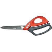 Crescent Wiss W10TM Light-Weight Scissor, 10 in OAL, Stainless Steel Blade, 4 in Length of Cut, Gray/Red Handle