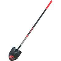 RAZOR-BACK 2594400 Shovel, 5-1/4 in L x 9 in W Blade, Fiberglass Handle