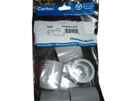 Carlon E940E5-UPC Conduit Coupling, 3/4 in, Socket, 0.84 in ID x 1.3125 in OD Dia, Gray