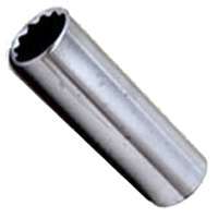 Vulcan Deep Socket, 1/2 In Drive, 9/16 In, 12 Point, Chrome Vanadium Steel, Chrome