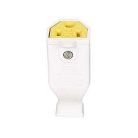 Eaton Wiring Devices SA993W Spring Action Electrical Connector, 125 V, 15 A, Thermoplastic