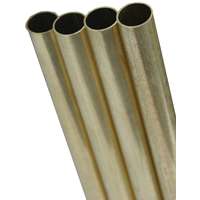 K & S 1148 Metal Tube, 0.191 in ID x 0.2187 in OD Dia, 36 in L, Brass