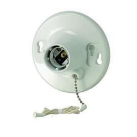 Leviton 8827-CW4 Lamp Holder, 250 V, 660 W, Urea