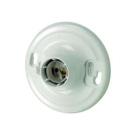 Leviton 8829-CW4 1-Circuit, Keyless Lamp Holder, 600 V, 660 W, Urea