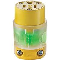 Leviton R50-515CV-LIT Round Dead Connector, 125 V, 15 A, PVC