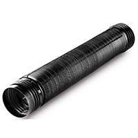 Amerimax 54022 Flexible Drain Pipe, 4 in, 8 ft L, Black